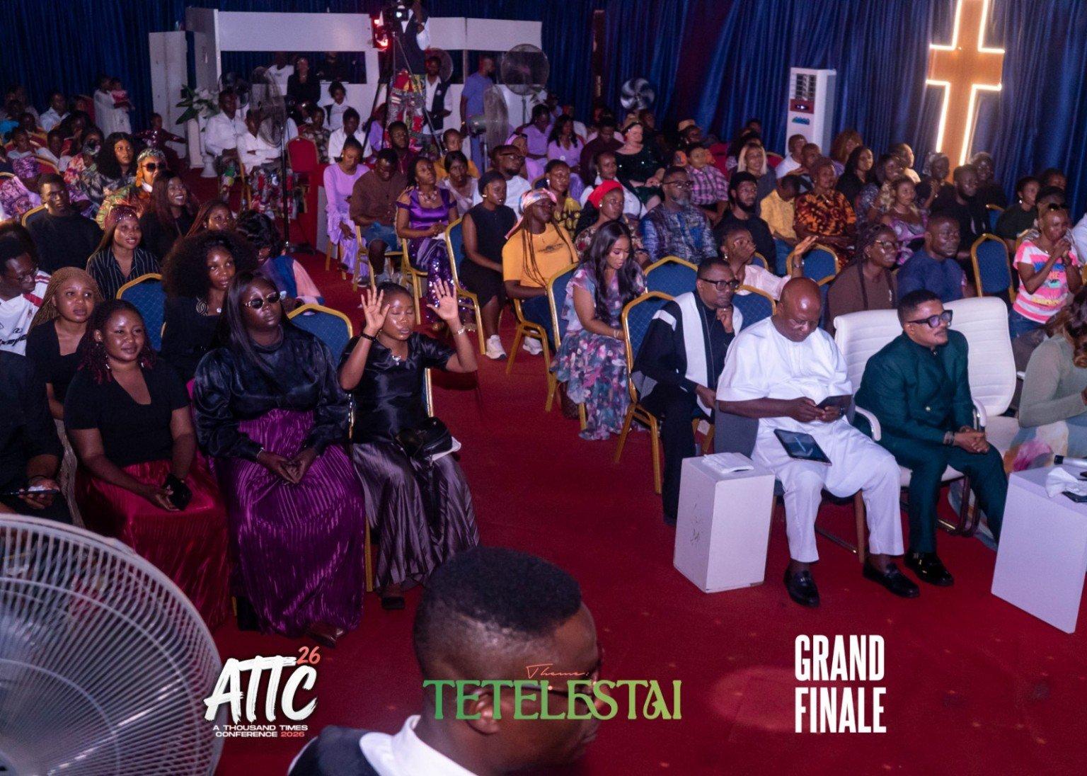 The congregation gathered for the Grand Finale