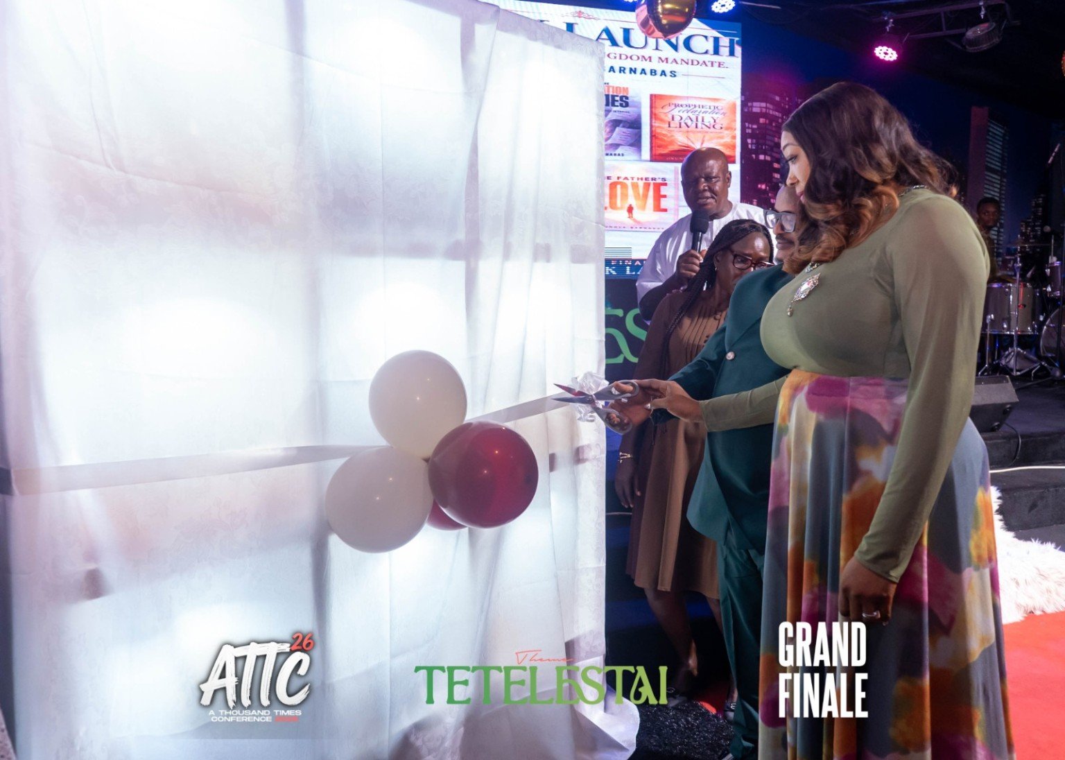 The unveiling moment at the official book launch